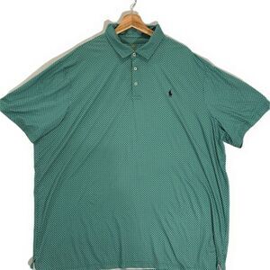 Ralph Lauren Men's XXL Green Polo Shirt Short Sleeve Casual Logo